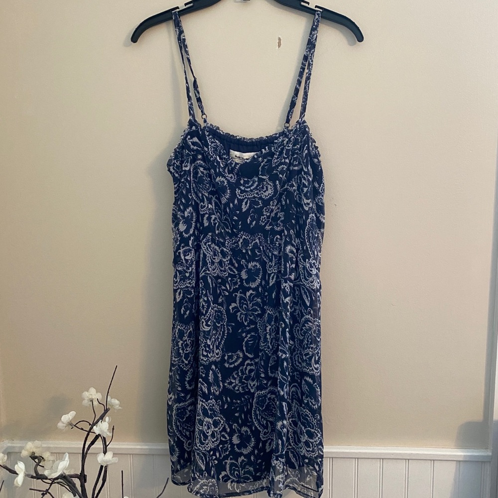 A&F Navy floral dress